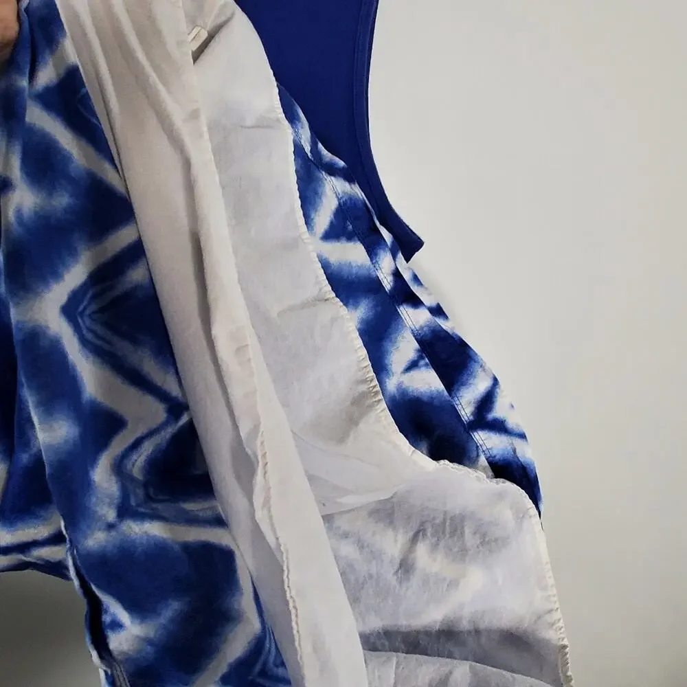 Gap Brand Blue & White lined midi  tank dress Size XXL - Picture 3 of 7